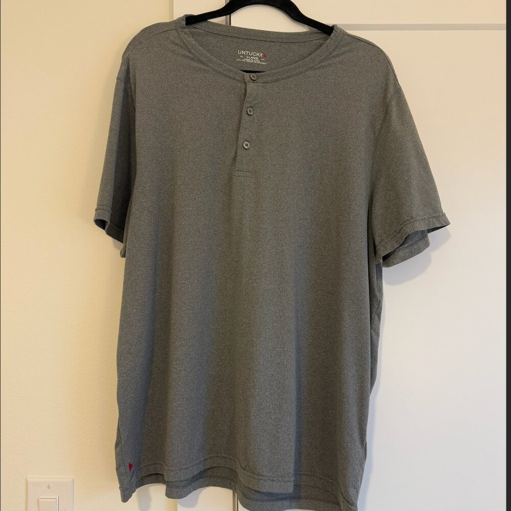 Men's UNTUCKit - Grey Tee Shirt - XL